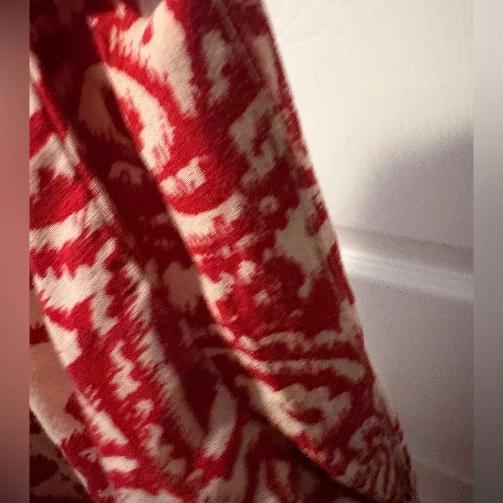 Umgee Red and White Paisley Dress - Picture 5 of 6